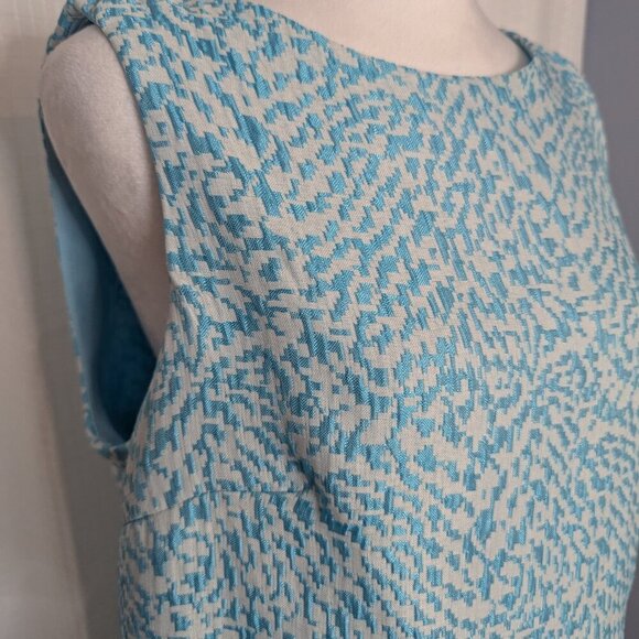 The Limited Turquoise & White Dress, Size 10 - Picture 6 of 9